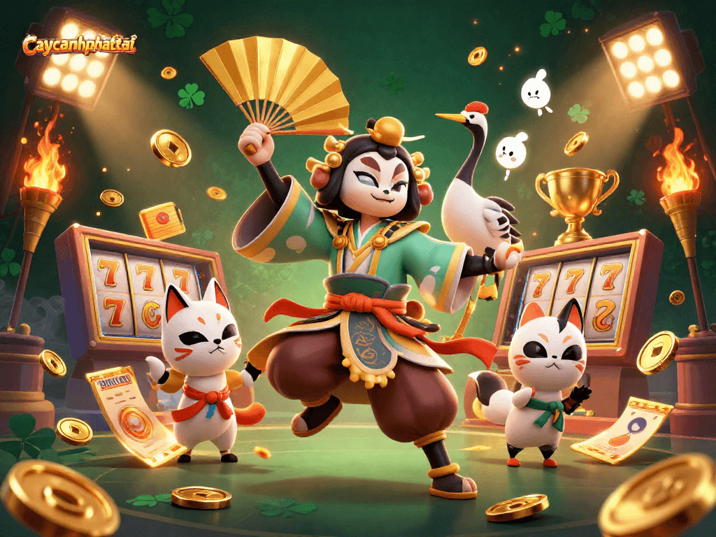 Experience the immersive action of caycanhphattai with vibrant 3D slots and dynamic golden elements!