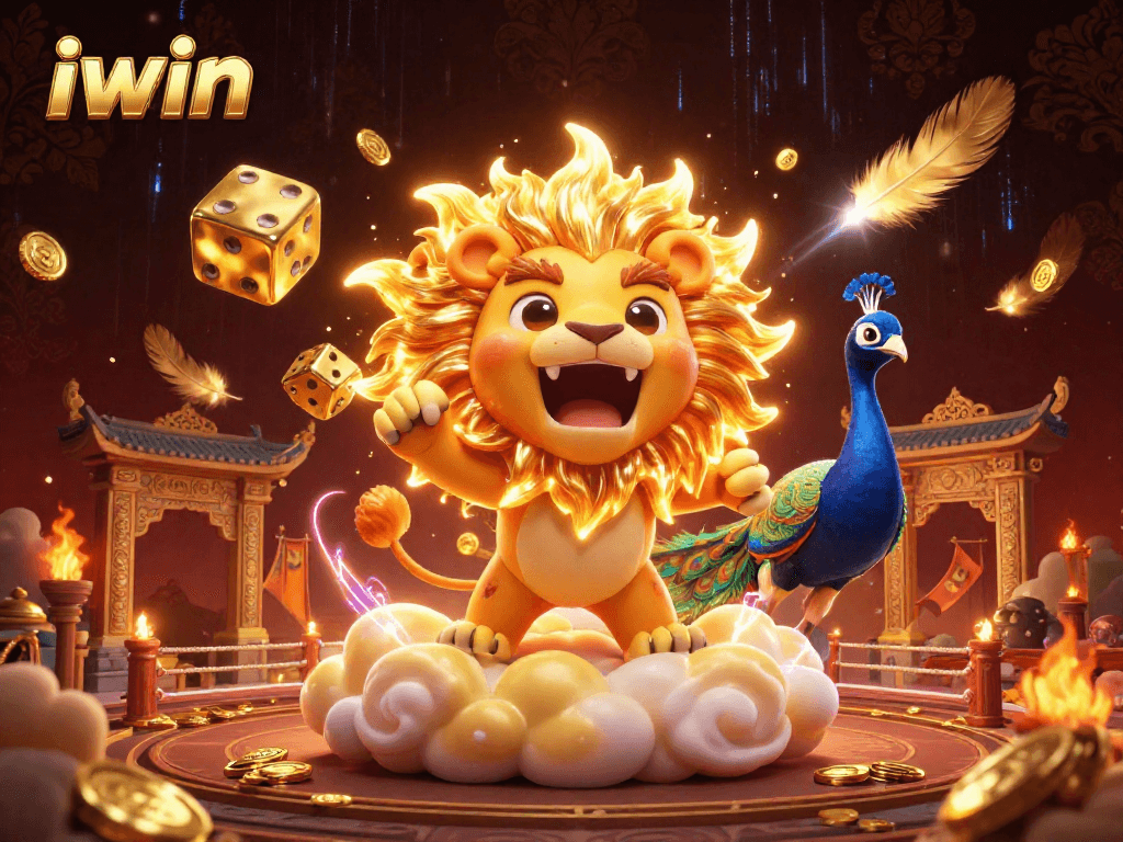 Experience thrilling wins with iwin in this vibrant casino scene featuring dynamic characters and elements.