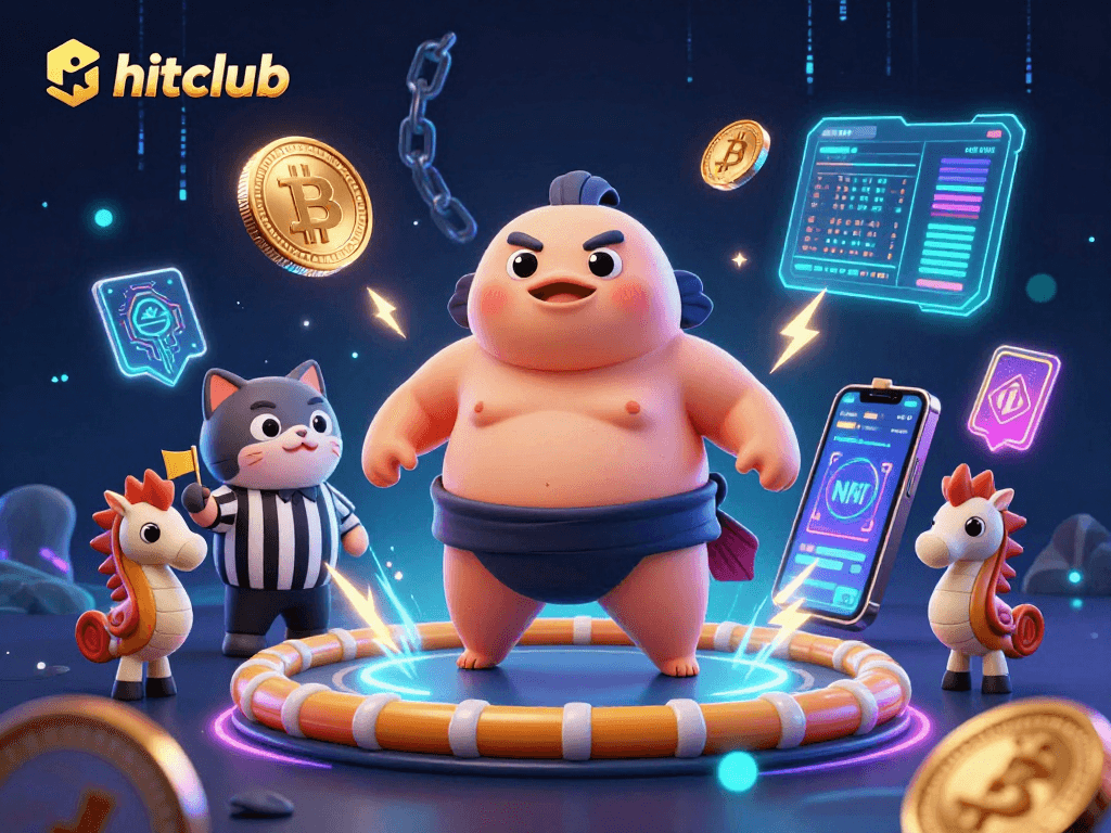 Experience hitclub's vibrant underwater casino world with lively characters and crypto elements.