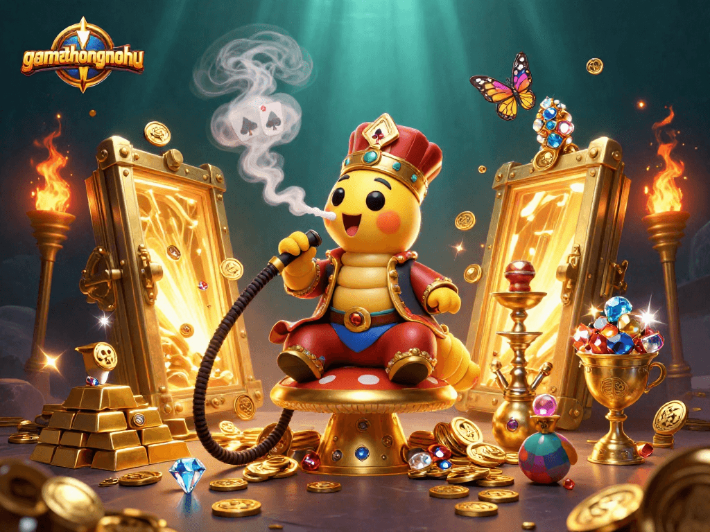 Experience the thrilling casino adventure in gamethuongnohu with 3D characters and vibrant treasures.