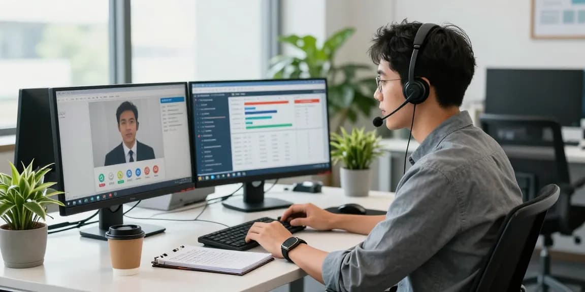 Efficient employee using remote call control technology in a modern office