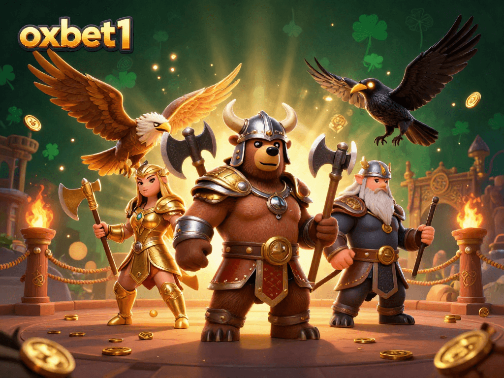 Engage with oxbet1's thrilling casino experience featuring Vikings and gaming elements.
