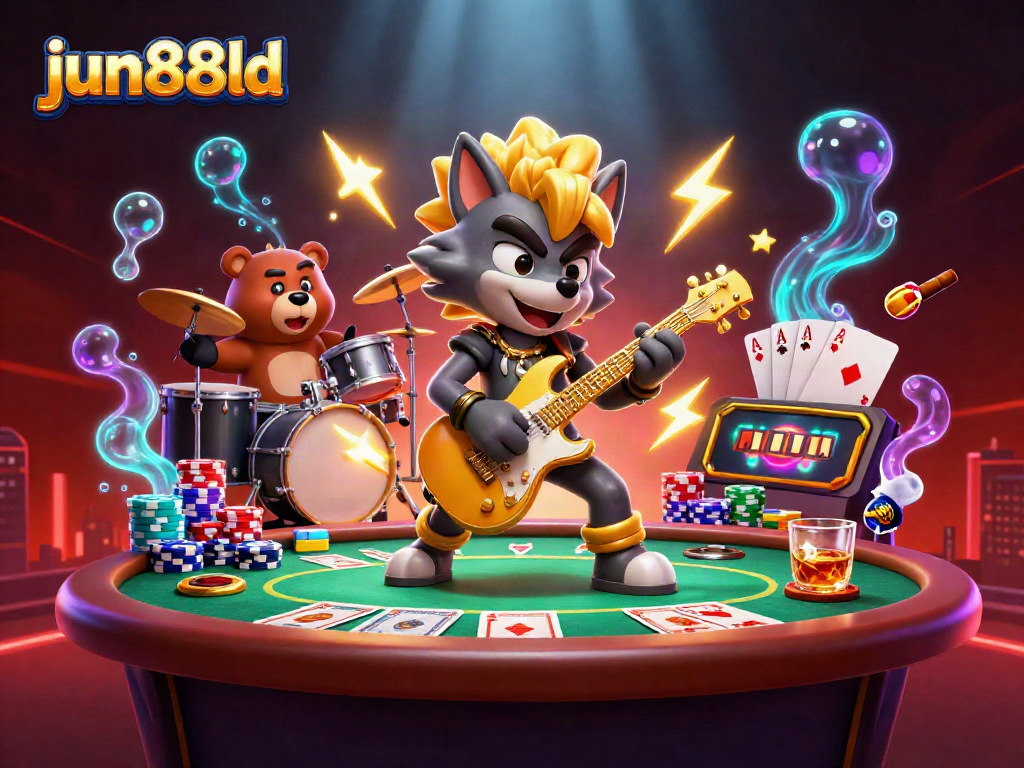 Experience high-energy play with jun88ld in this vibrant casino scene featuring poker excitement.