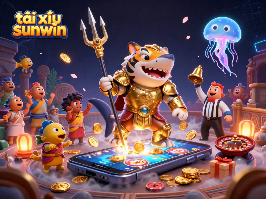Engage in the thrilling tài xỉu sunwin game with dynamic 3D elements and immersive underwater casino atmosphere.