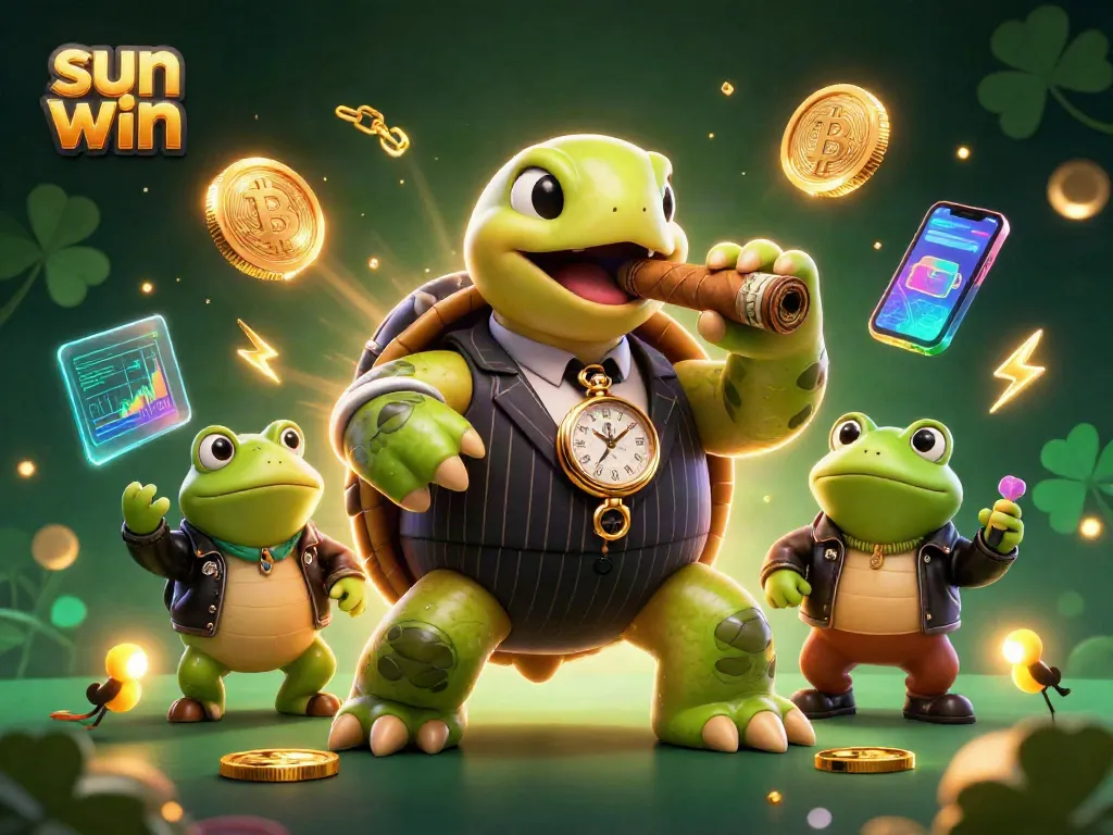 Join the excitement of sun win as a snapping turtle and bullfrog enforcers dominate the casino floor.