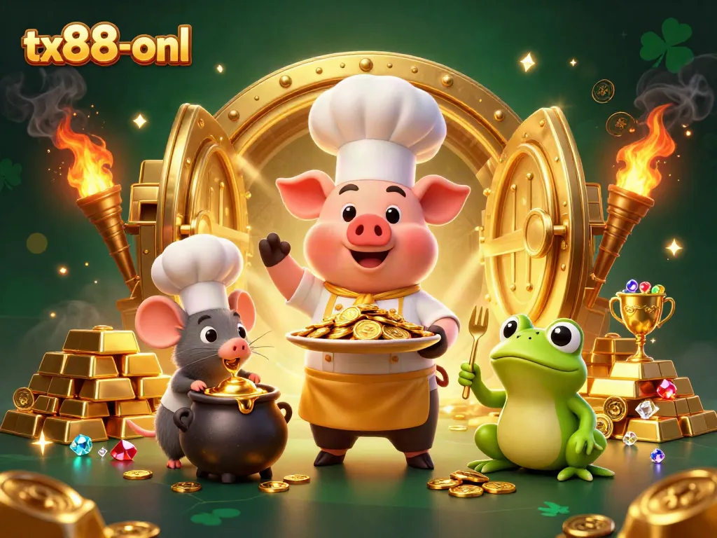 Engage in gaming excitement at tx88-onl with gold coins, jewels, and dynamic casino elements.