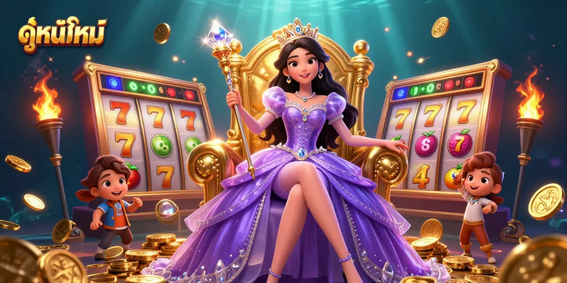 Engage with ดูหนังใหม่ while enjoying thrilling casino slots in an enchanting scene