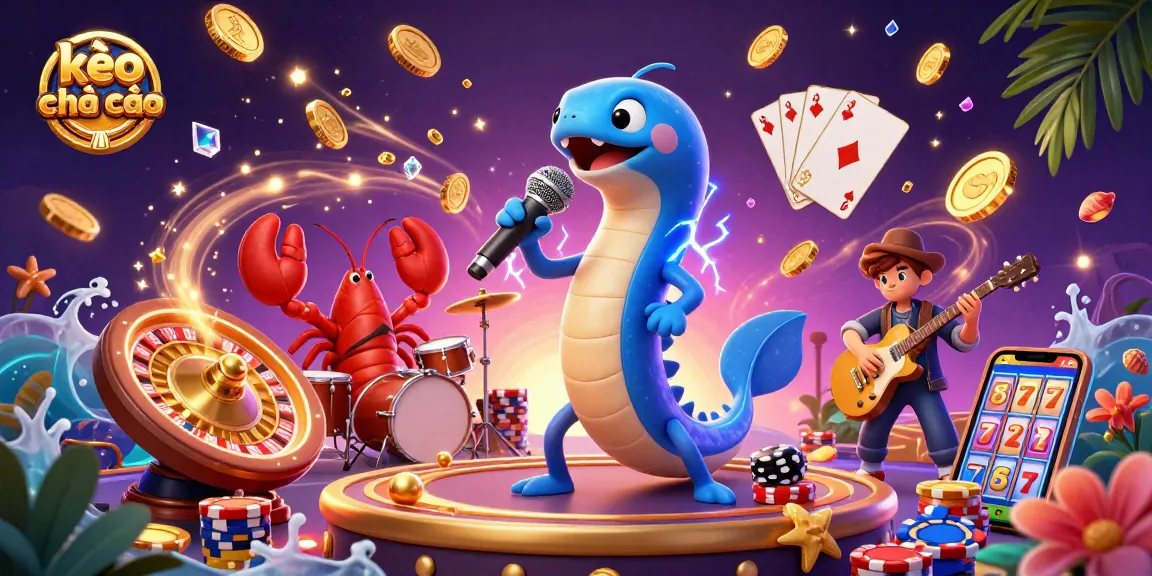 Experience thrilling gaming with kèo nhà cái, featuring vibrant underwater casino characters.