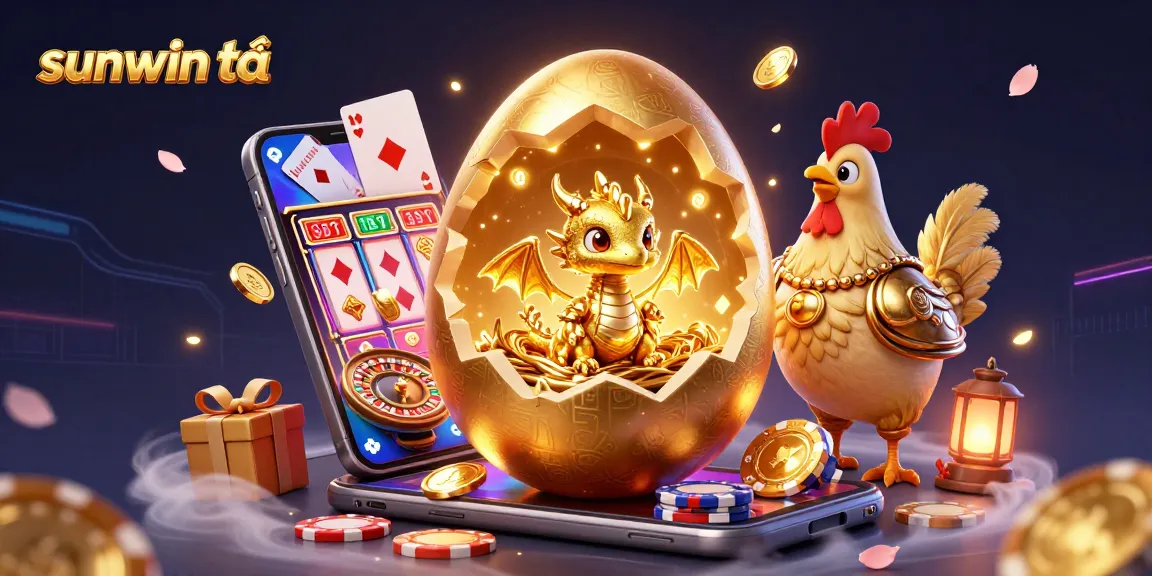 Engage with sunwin tải and experience thrilling casino action amidst vibrant game elements and golden treasures.