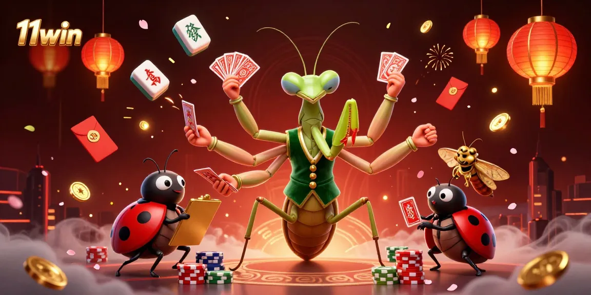 Engage in thrilling gameplay at 11win with vibrant characters and festive casino elements