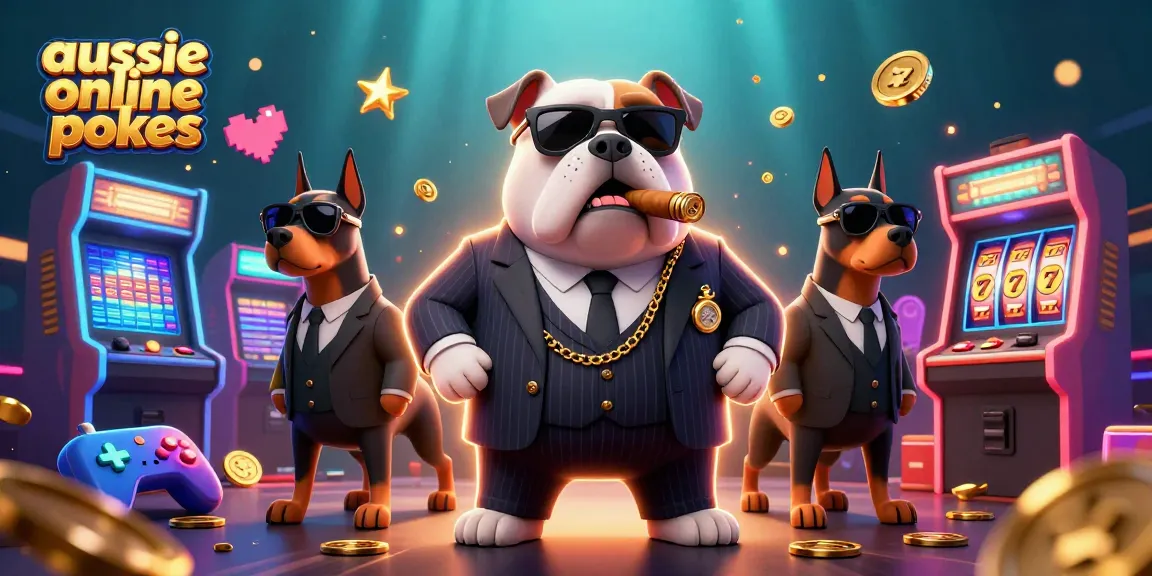 Play exciting aussie online pokies with slot reels and jackpots in a vibrant casino scene.