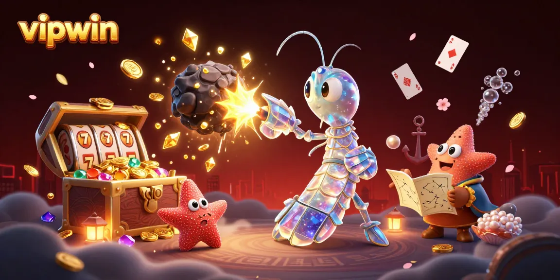 Experience the thrilling excitement of vipwin as galactic characters battle through gold-filled treasures.
