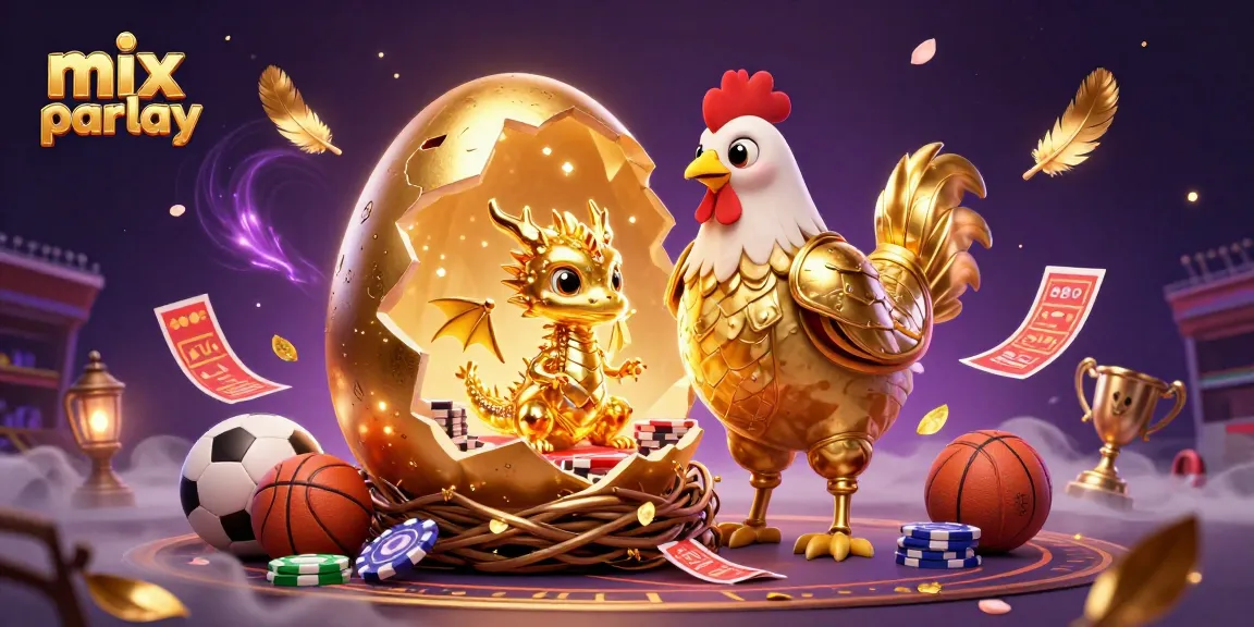 Win big with mix parlay bets featuring dynamic sports betting elements in a vibrant illustration.