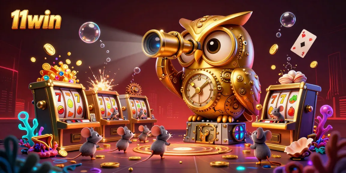Engage with thrilling 11win slot games featuring a clockwork owl and dynamic treasures.