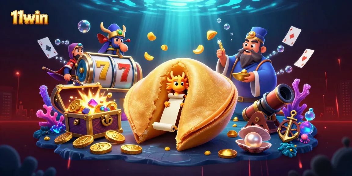 Experience the excitement of 11win with a vibrant dragon-themed casino illustration that highlights winning fortune symbols.